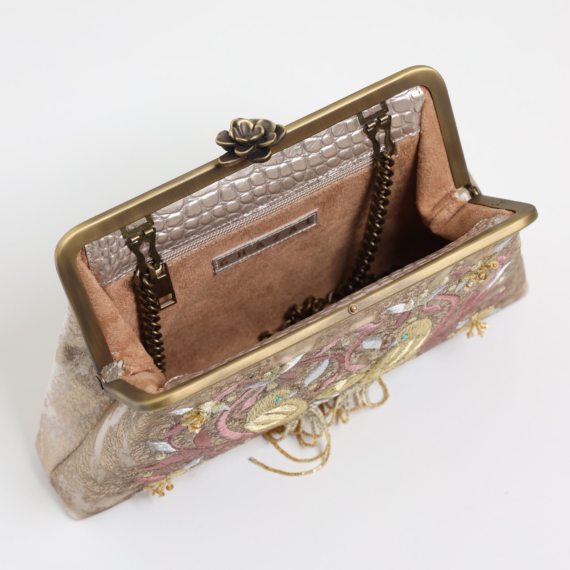 BIRDS LOVERS CLUTCH personalized clutch bag detail with handmade Lebanese beadwork - Designer bags Lebanon, Women handmade clutch bag, personalized bags with name, Beirut clutch, Clutch Lebanon, Personalized bags Lebanon, Handmade clutch bags, Iraq clutch calligraphy, Palestine clutch