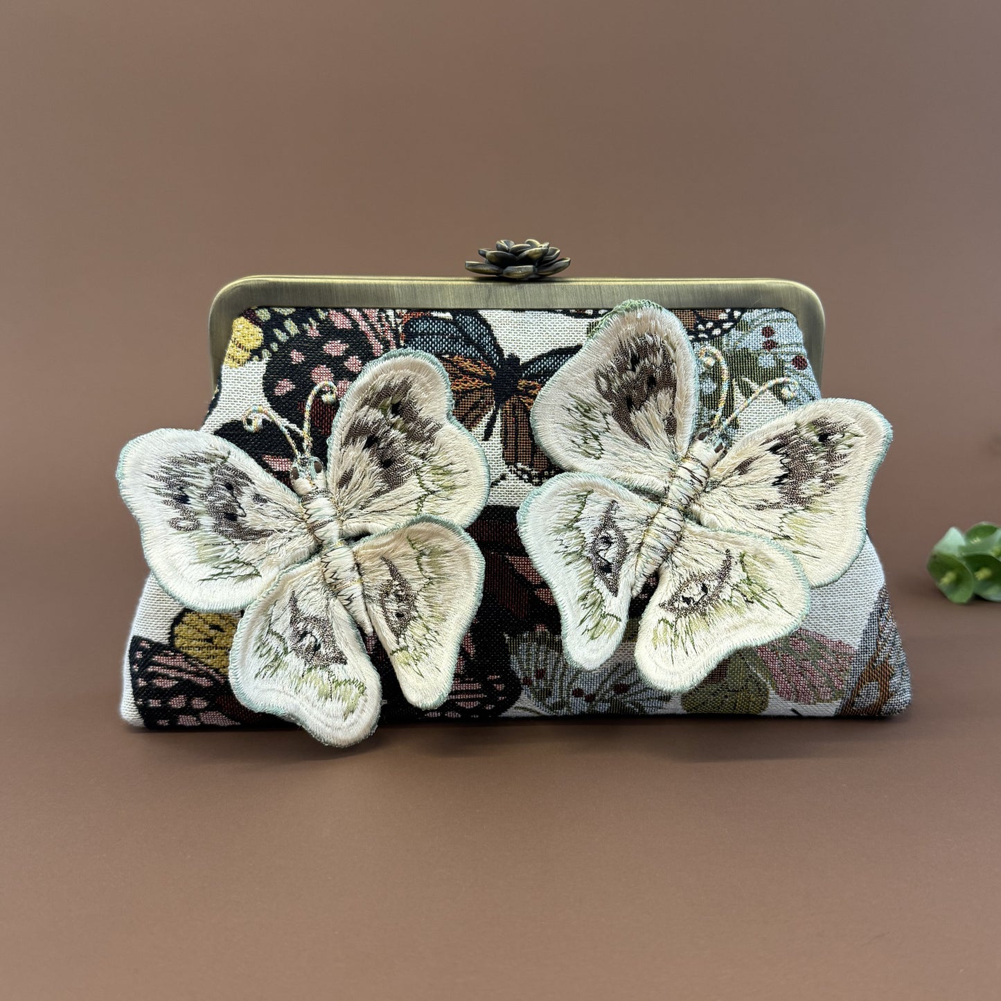 SAFARI CLUTCHES-handcrafted 3D embroidered bag by Ghazal by Najwa