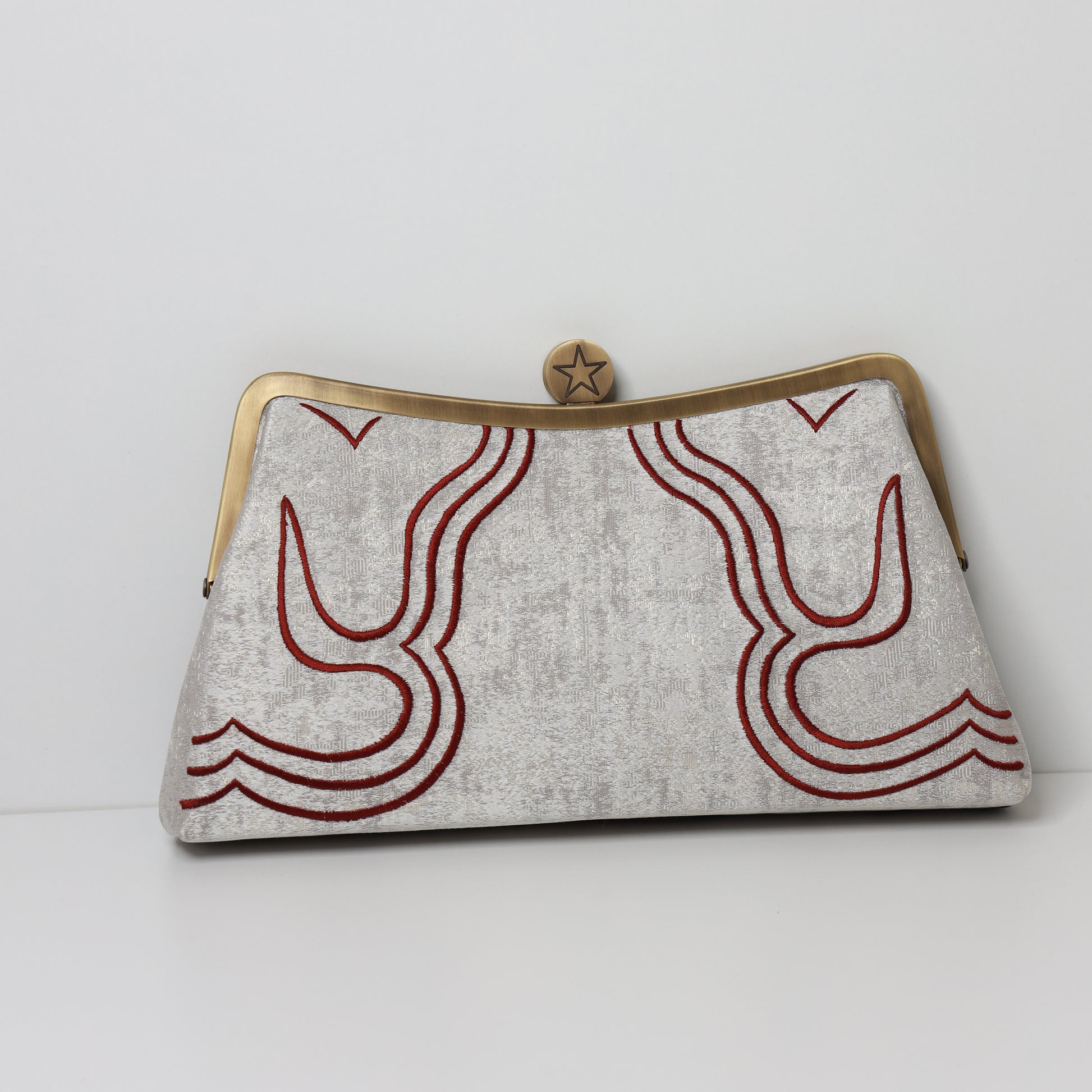 CAPRICORN - The Classic Authority ZODIAC CLUTCH handcrafted  embroidered bag by Ghazal by Najwa