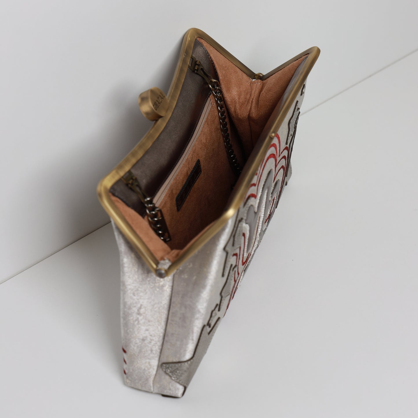CAPRICORN - The Classic Authority ZODIAC CLUTCH handcrafted  embroidered bag by Ghazal by Najwa