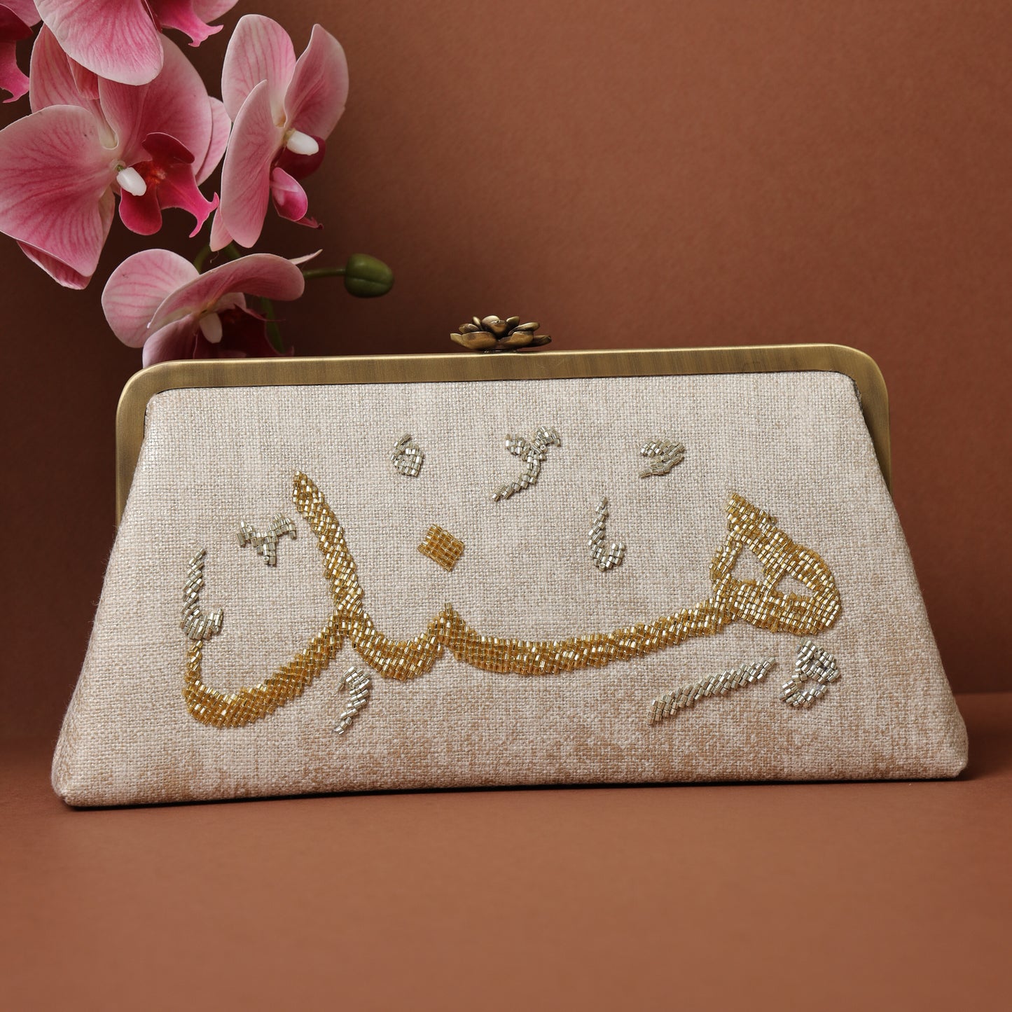 CUSTOMIZED CLUTCH handcrafted beaded or embroidered bag by Ghazal by Najwa