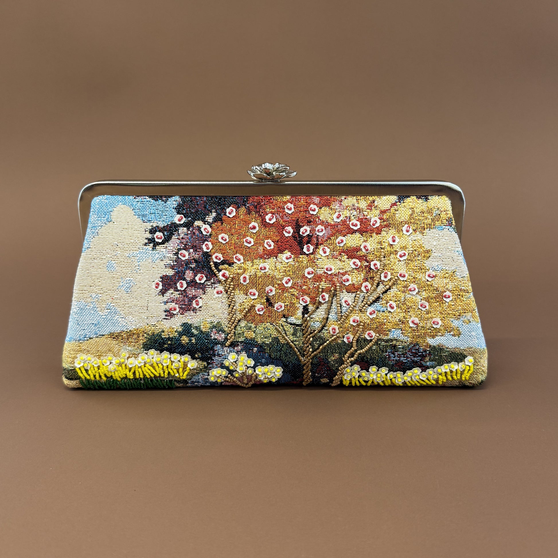 FOREST CLUTCH-handcrafted beaded bag by Ghazal by Najwa