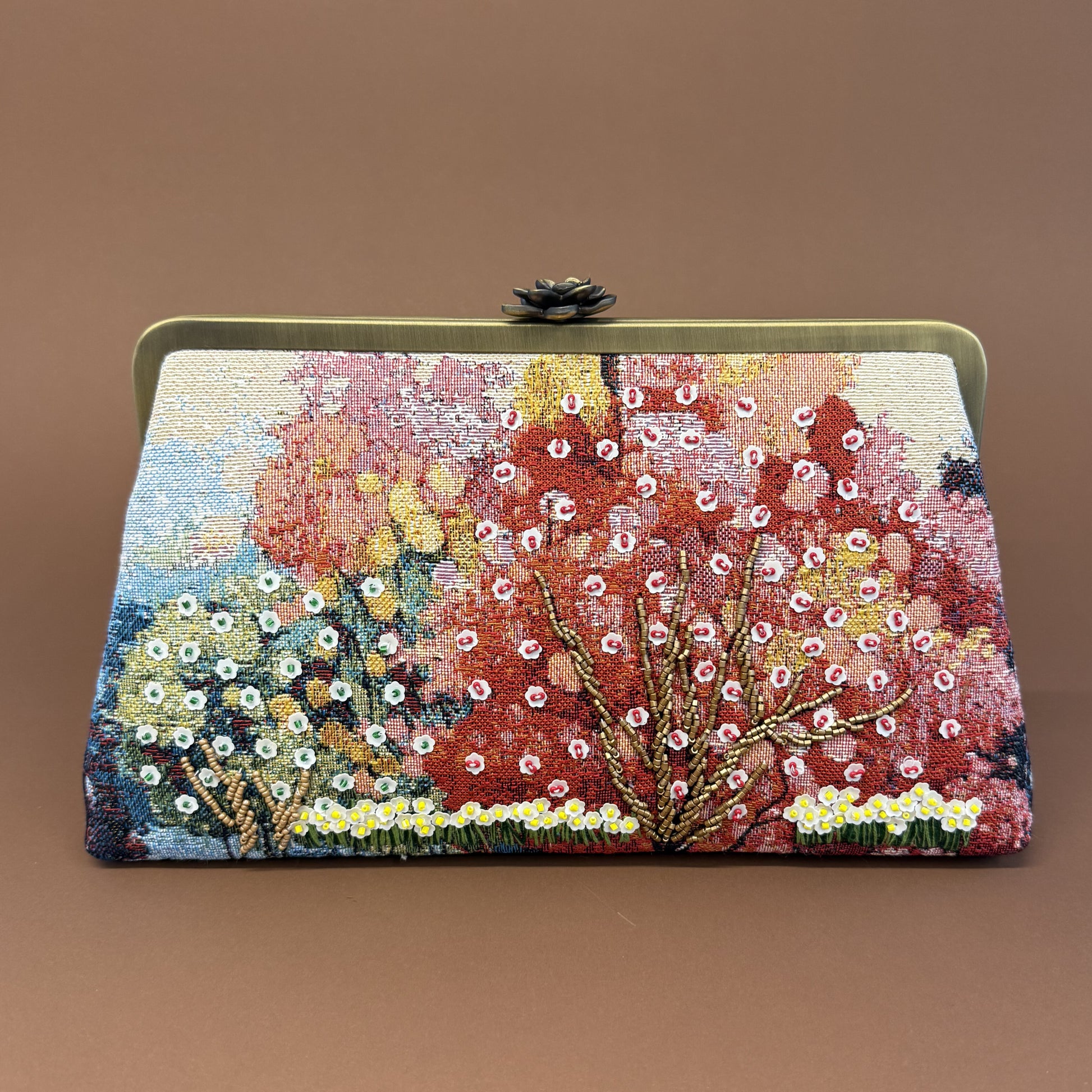 FOREST CLUTCH-handcrafted beaded bag by Ghazal by Najwa