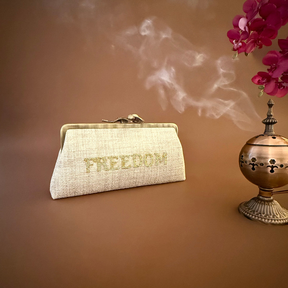CUSTOMIZED BAG - CUSTOMIZED BAG custom embroidered bag and Middle Eastern luxury clutch by Ghazal by Najwa - Designer bags Lebanon, Women handmade clutch bag, personalized bags with name, Beirut clutch, Clutch Lebanon, Personalized bags Lebanon, Handmade clutch bags, Iraq clutch calligraphy, Palestine clutch
