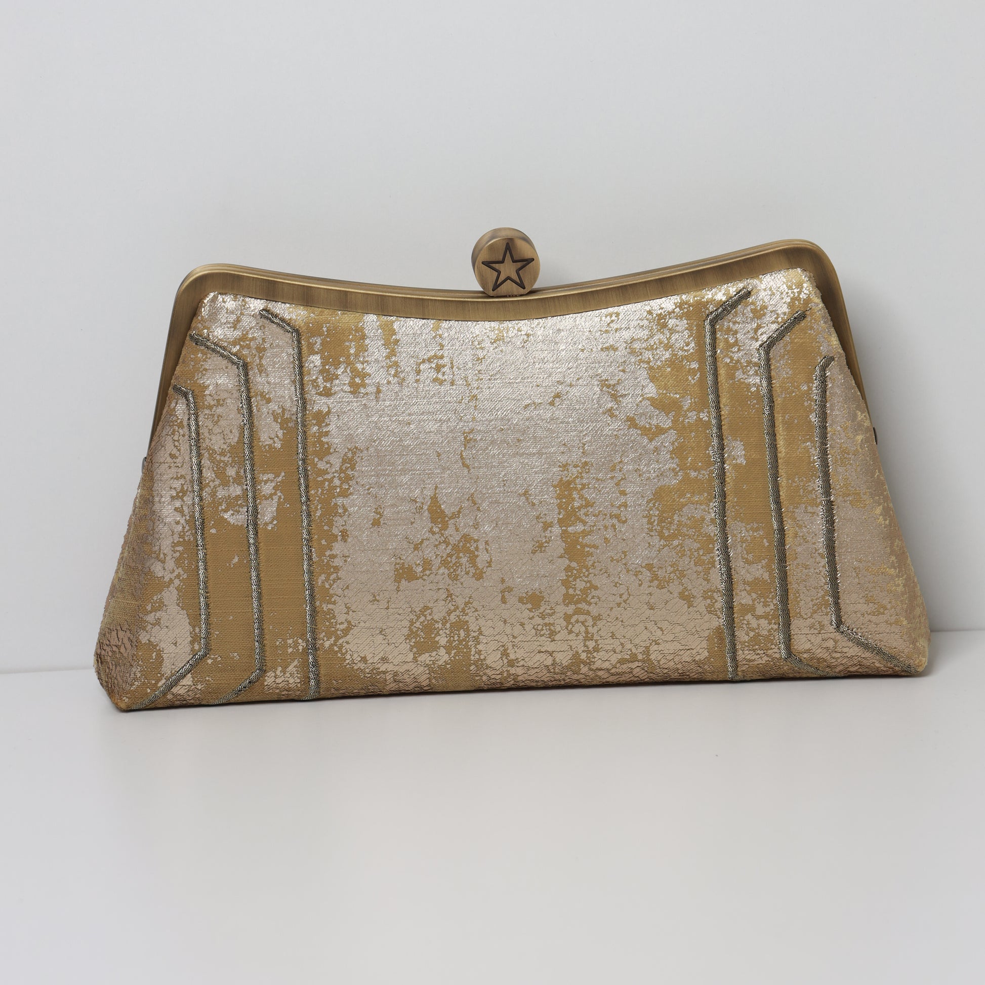 GEMINI - The Dual Muse ZODIAC CLUTCH-handcrafted embroidered bag by Ghazal by Najwa