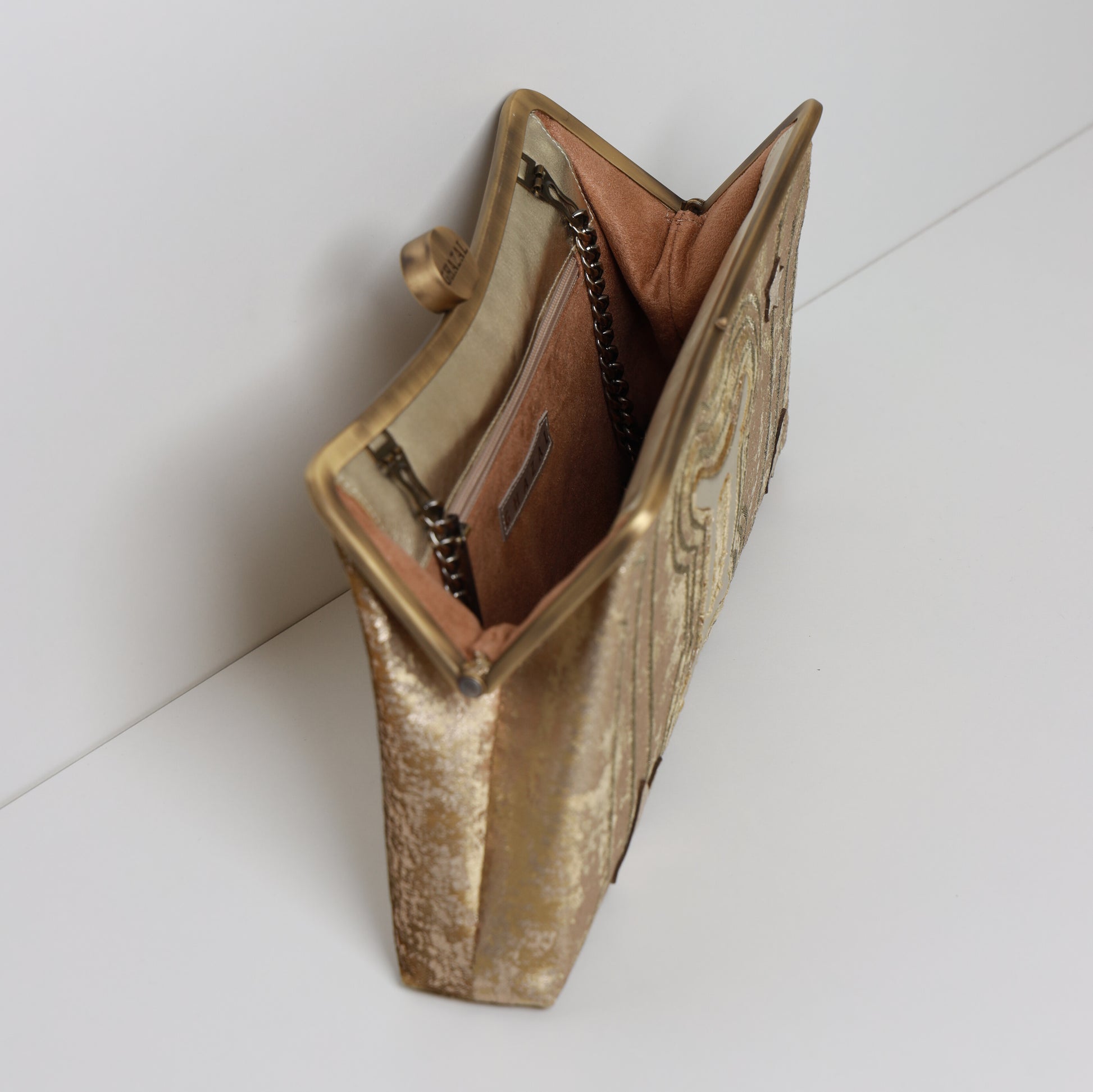 GEMINI - The Dual Muse ZODIAC CLUTCH-handcrafted embroidered bag by Ghazal by Najwa