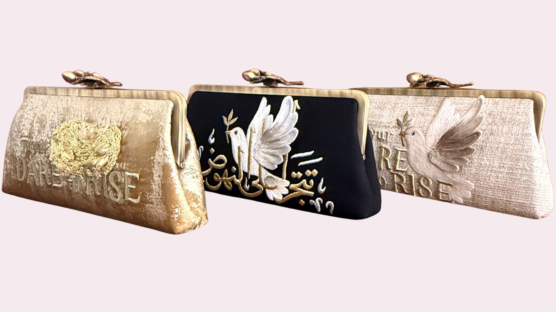 Ghazal by Najwa handmade clutch bag collection with Arabic calligraphy bags and Middle Eastern luxury clutches - Designer bags Lebanon, Women handmade clutch bag, personalized bags with name, Beirut clutch, Clutch Lebanon, Personalized bags Lebanon, Handmade clutch bags, Iraq clutch calligraphy, Palestine clutch
