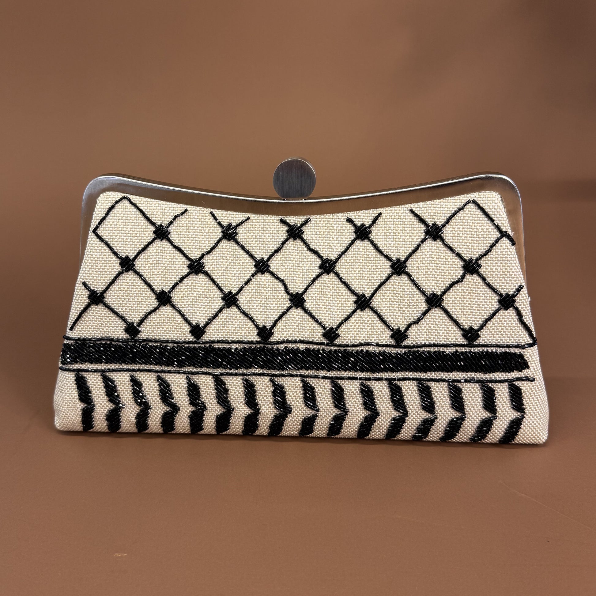 KOFEYE CLUTCH-handcrafted embroidered bag by Ghazal by Najwa