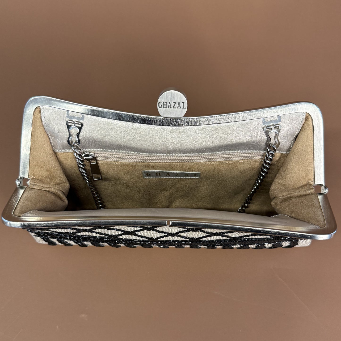 KOFEYE CLUTCH-handcrafted beaded bag by Ghazal by Najwa