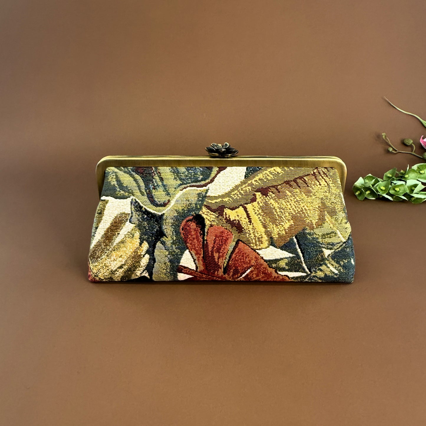 SAFARI CLUTCHES-handcrafted 3D embroidered bag by Ghazal by Najwa