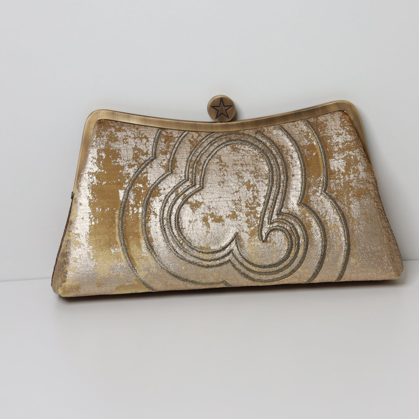 LEO - The Radiant Queen ZODIAC CLUTCH-handcrafted embroidered bag by Ghazal by Najwa