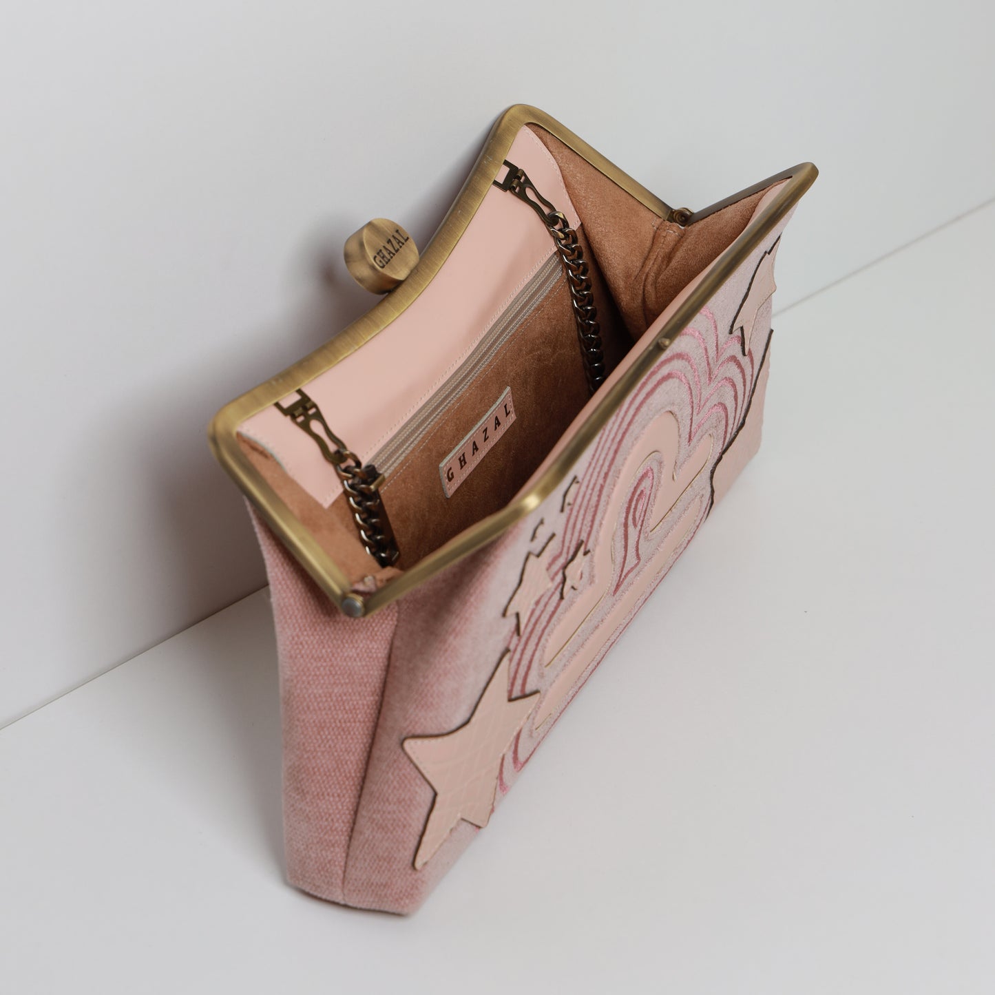 LIBRA - The Harmony ZODIAC CLUTCH-handcrafted embroidered bag by Ghazal by Najwa