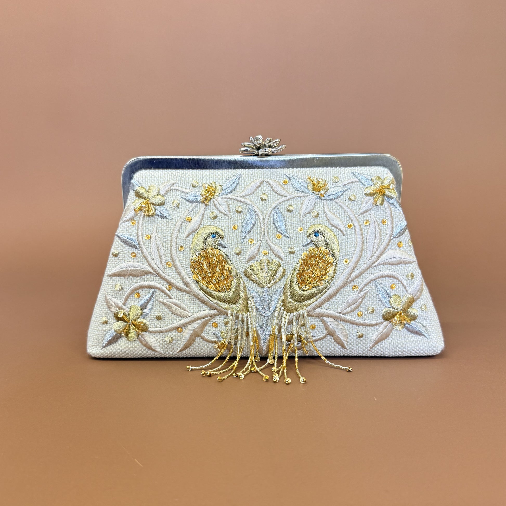 MIXED BIRDS EDIT CLUTCH personalized clutch bag detail with handmade Lebanese beadwork - Designer bags Lebanon, Women handmade clutch bag, personalized bags with name, Beirut clutch, Clutch Lebanon, Personalized bags Lebanon, Handmade clutch bags, Iraq clutch calligraphy, Palestine clutch
