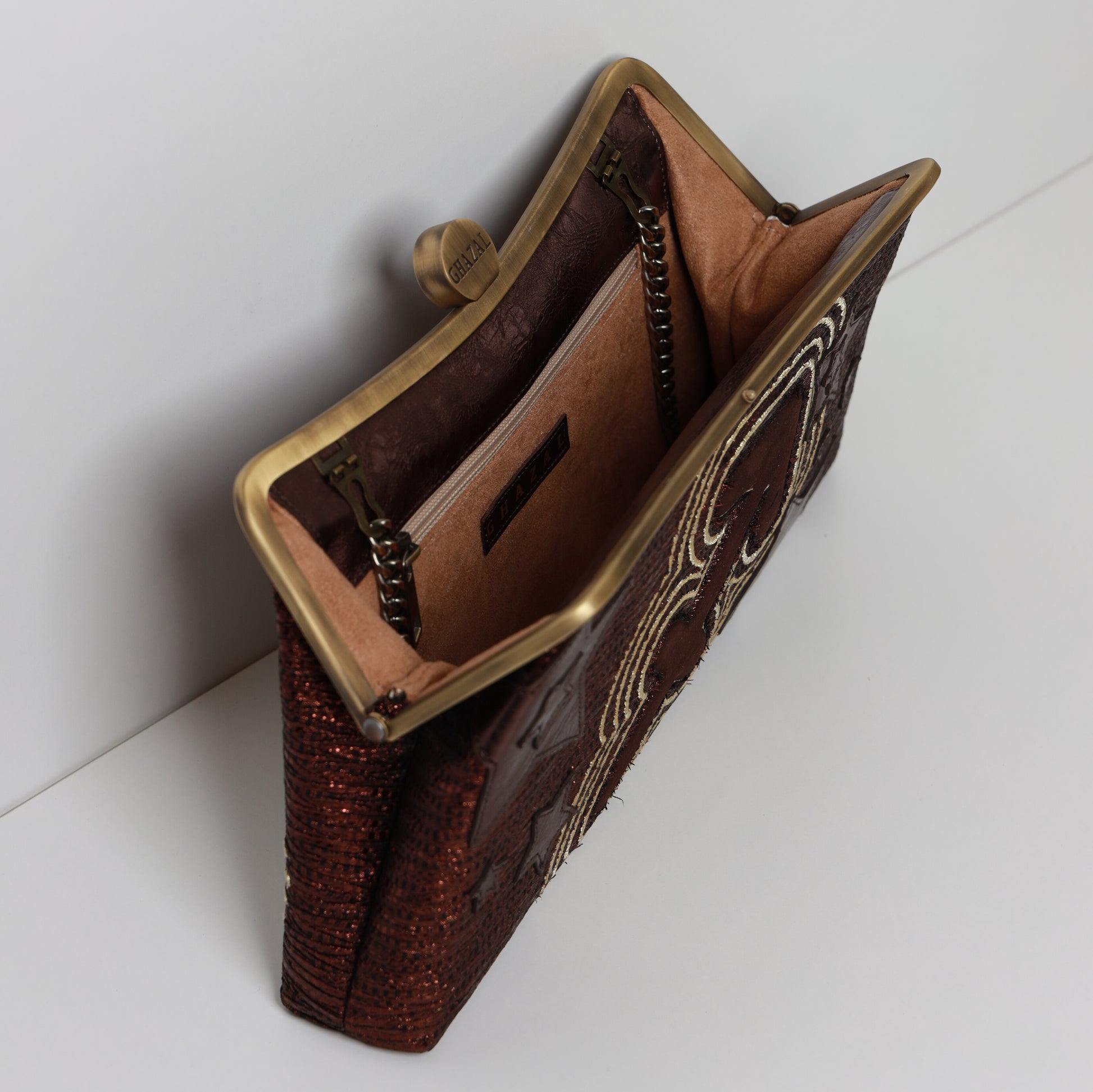 SAGITTARIUS - The Wanderer ZODIAC CLUTCH-handcrafted embroidered bag by Ghazal by Najwa