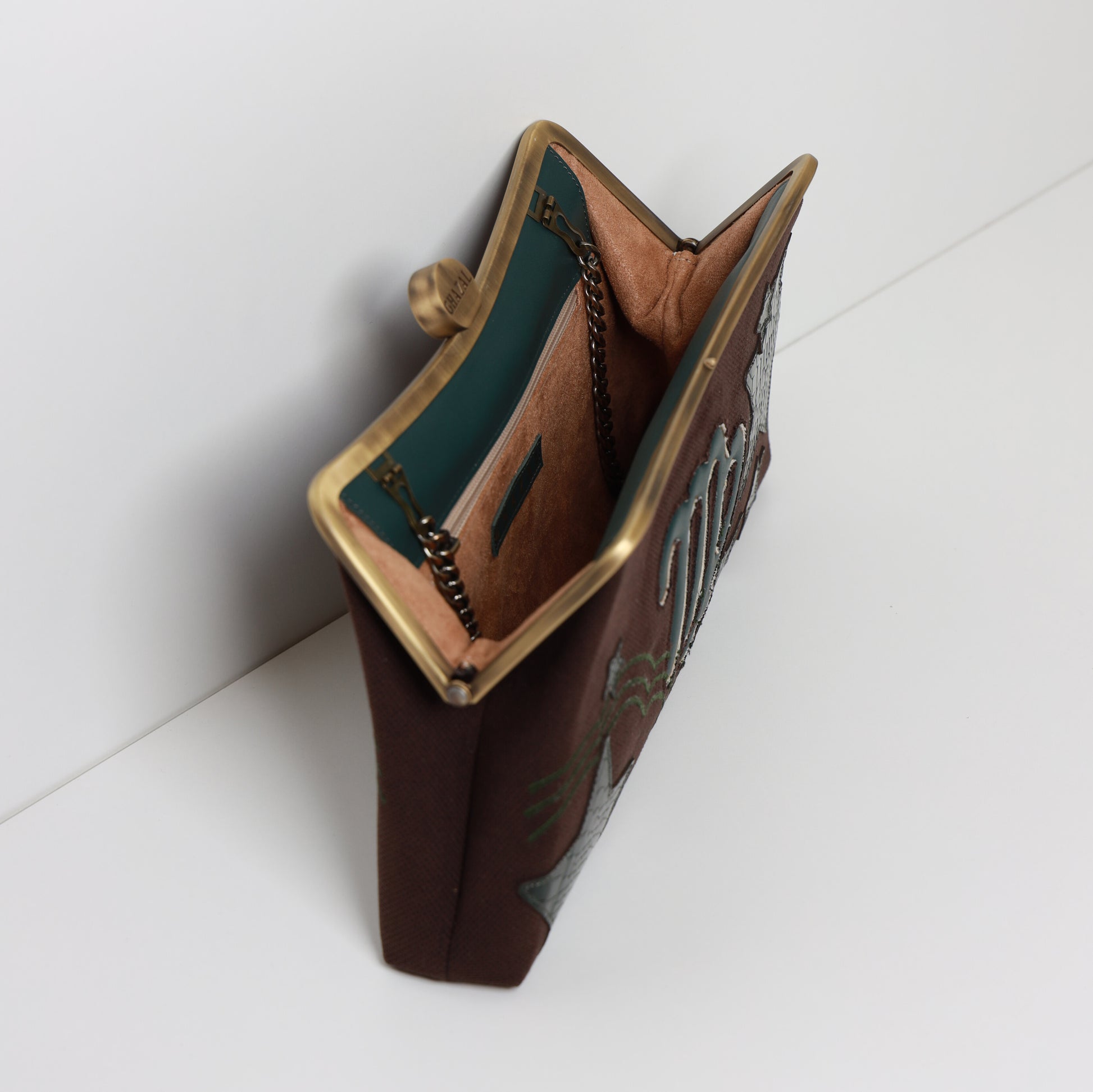 VIRGO - The Purist ZODIAC CLUTCH-handcrafted embroidered bag by Ghazal by Najwa