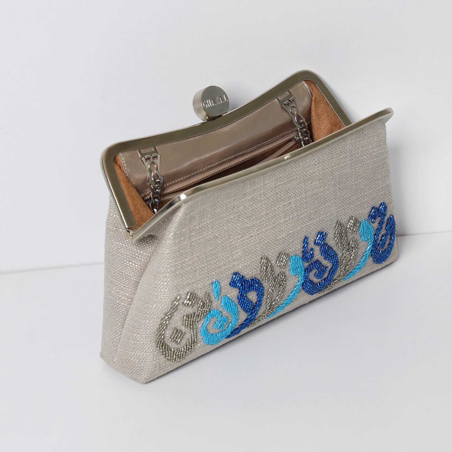 THE HORIZONTAL CALLIGRAPHY CLUTCH