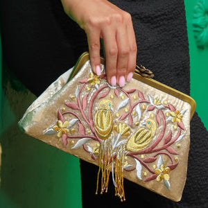 LOVE BIRDS GOLD EDIT CLUTCH