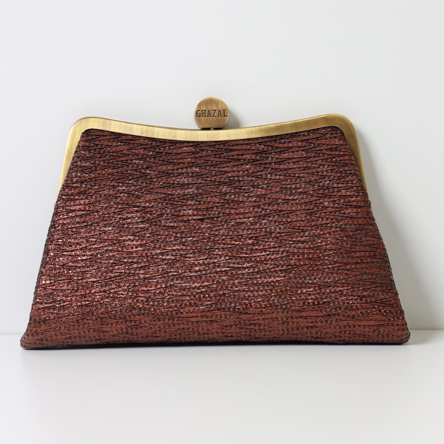 PLAIN BRONZE CLUTCH