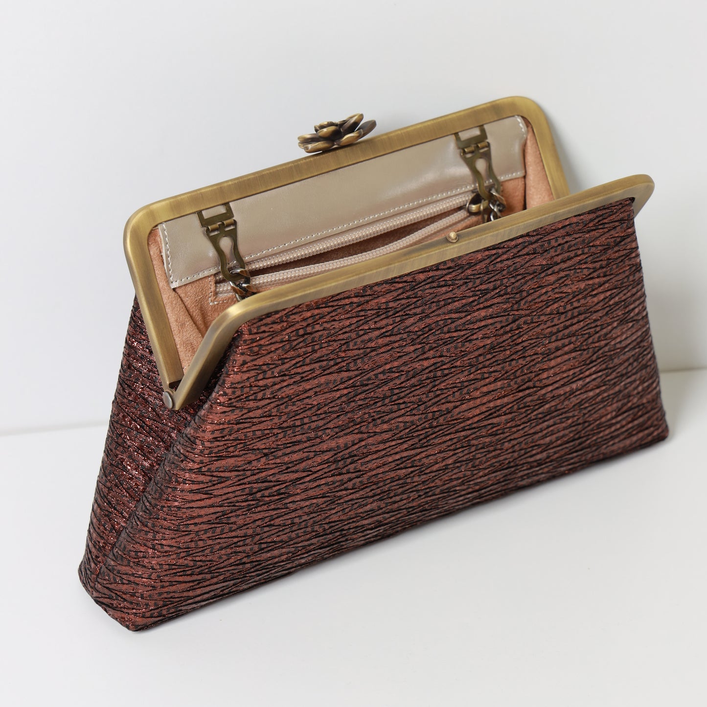 PLAIN BRONZE CLUTCH